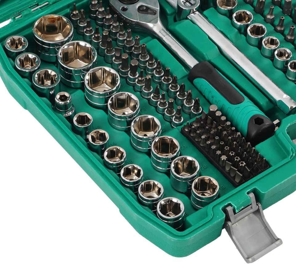 216 Parça Profesyonel Lokma ve Cırcır Anahtar Takımı 1/2'' - 1/4'' - 3/8''