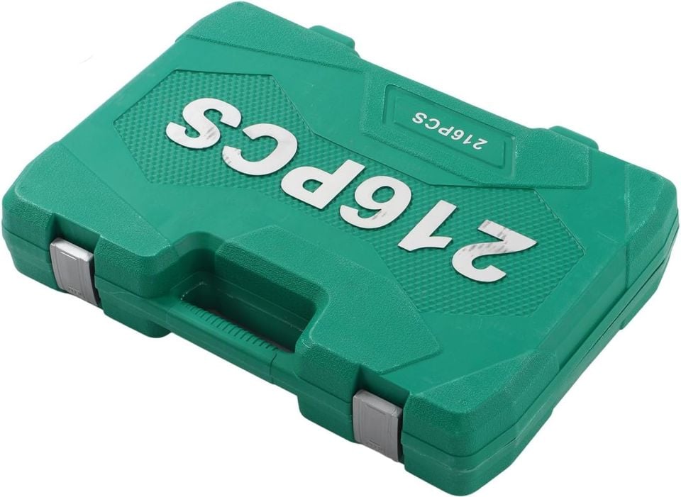 216 Parça Profesyonel Lokma ve Cırcır Anahtar Takımı 1/2'' - 1/4'' - 3/8''