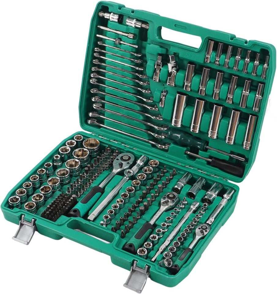 216 Parça Profesyonel Lokma ve Cırcır Anahtar Takımı 1/2'' - 1/4'' - 3/8''