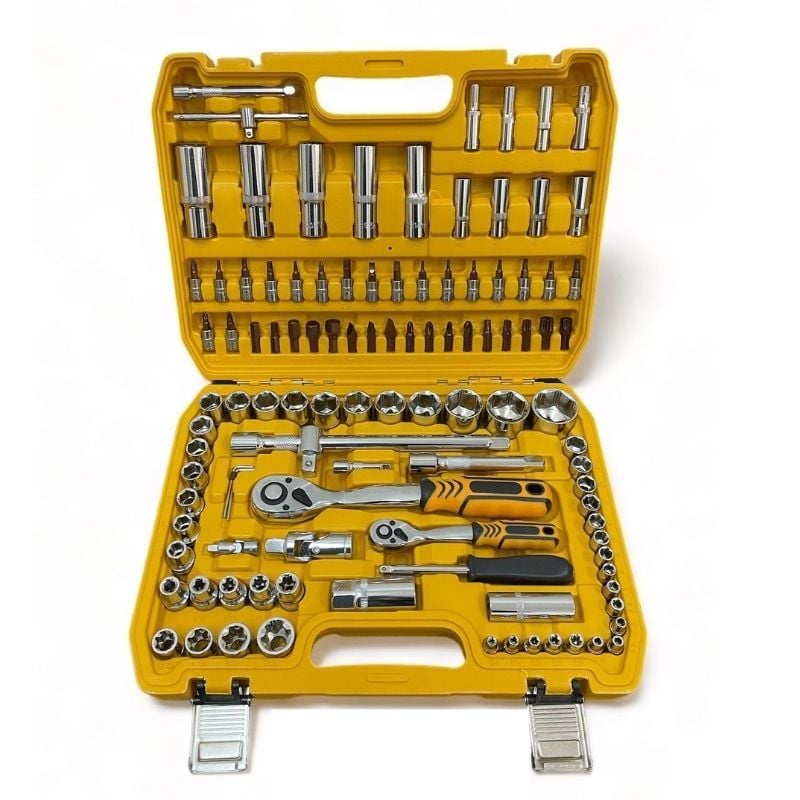 108 Parça Profesyonel Lokma Anahtar Takımı 1/2'' ve 1/4''