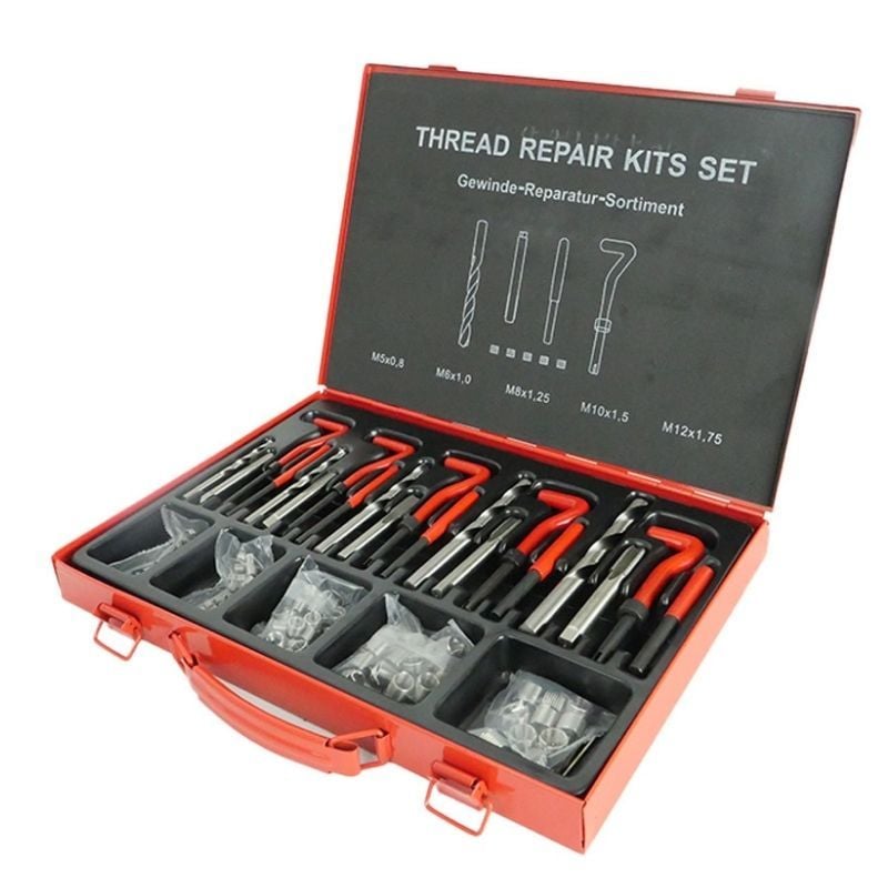 131 Parça Helicoil Diş Tamir Seti M5, M6, M8, M10, M12 VT01078B