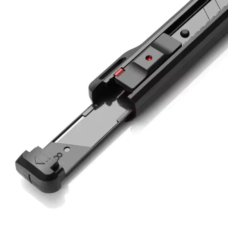 18 mm profesyonel Maket Bıçağı Ağır Hizmet Tipi Emniyet Kilitli ve Yedek Bıçaklı