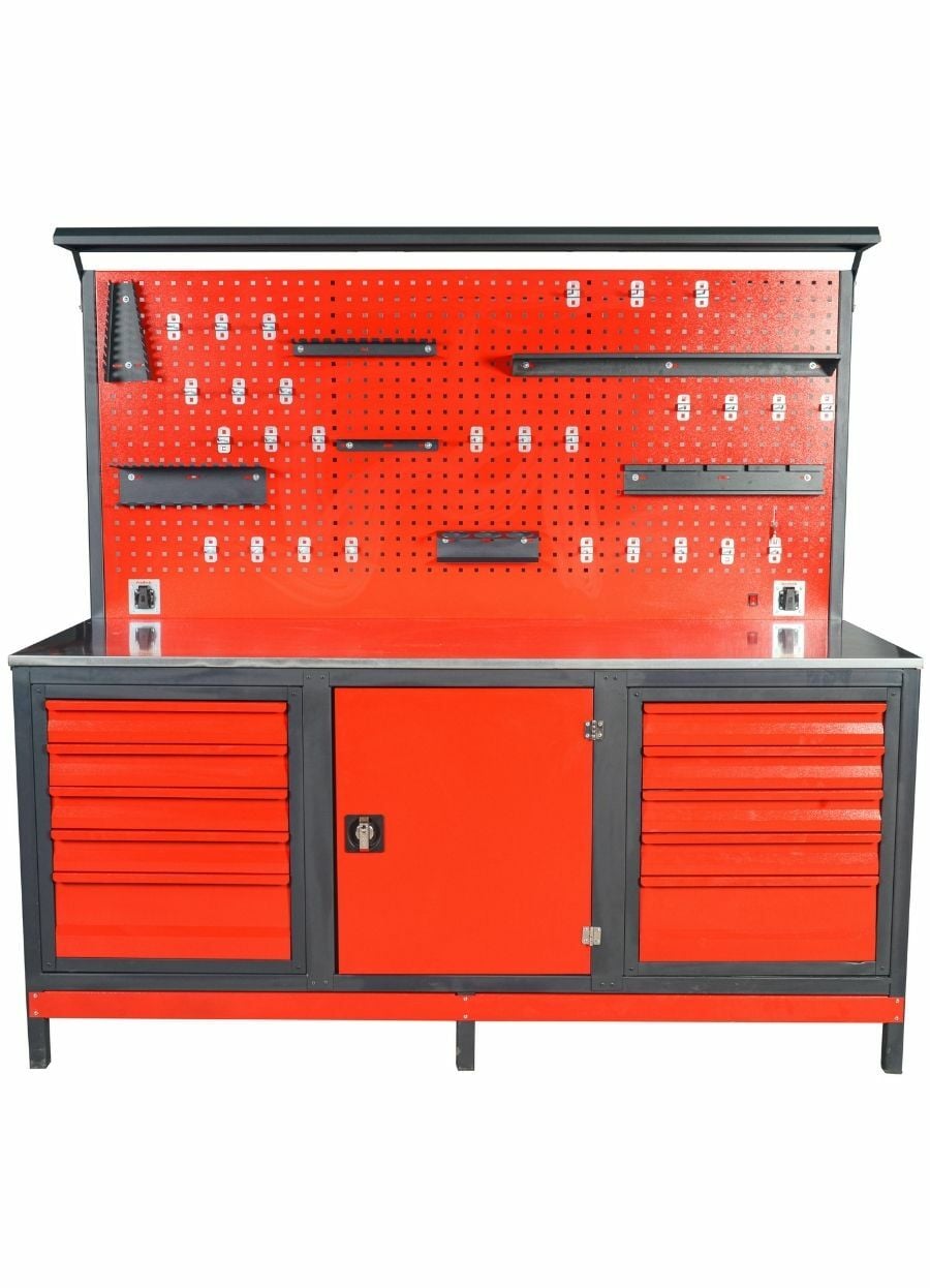 200 cm 10 Çekmeceli Takım Tezgahı