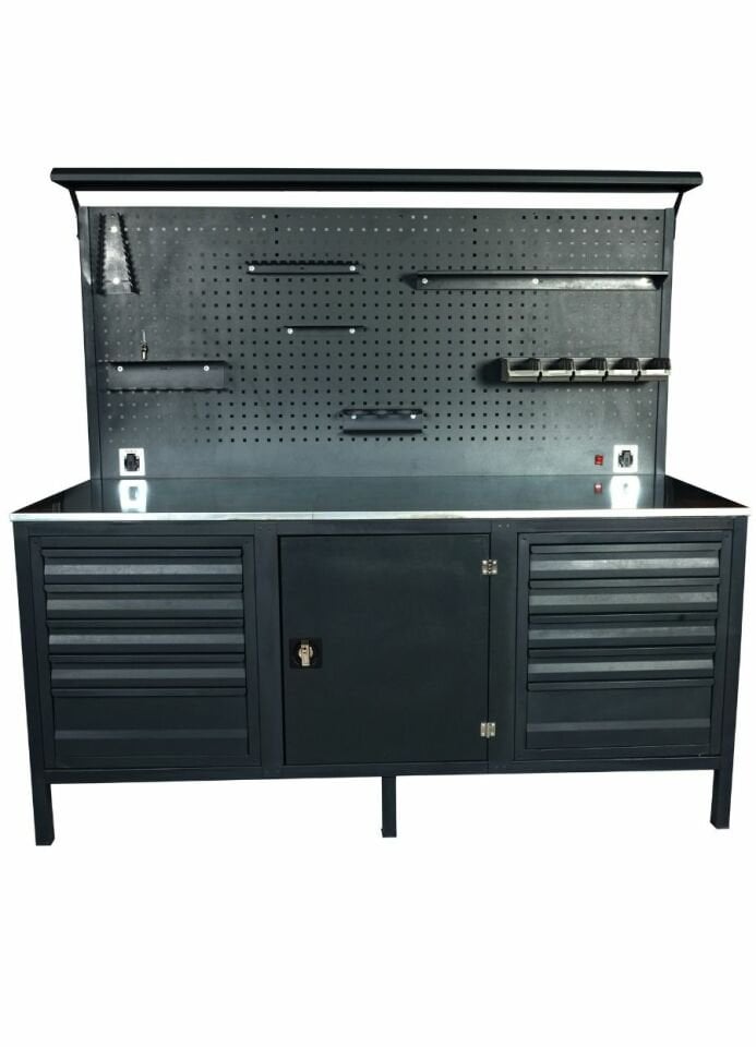 200 cm 10 Çekmeceli Takım Tezgahı