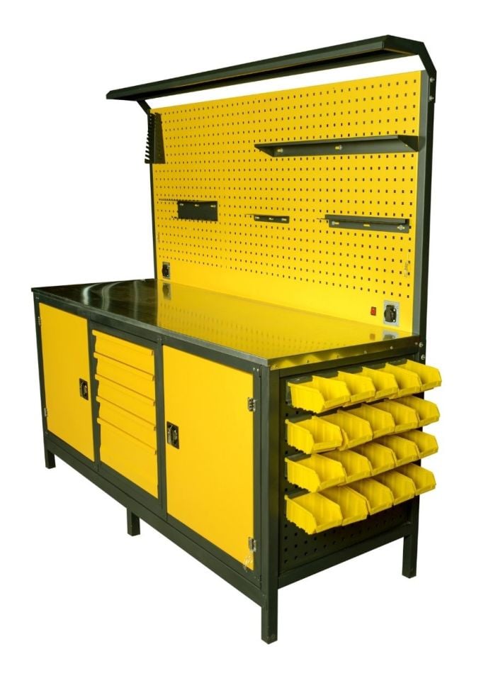 200 cm 5 Çekmeceli Takım Tezgahı