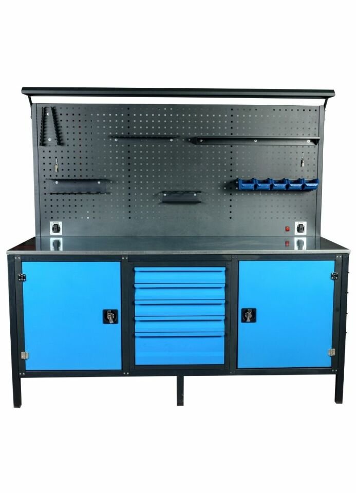 200 cm 5 Çekmeceli Takım Tezgahı