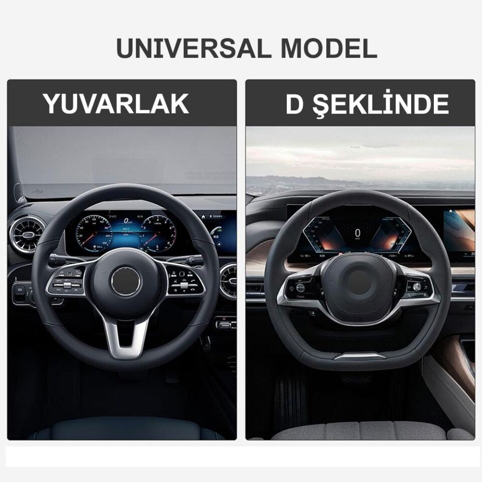 Michelin MC1003N Premium Suni Deri Direksiyon Kılıfı SİYAH