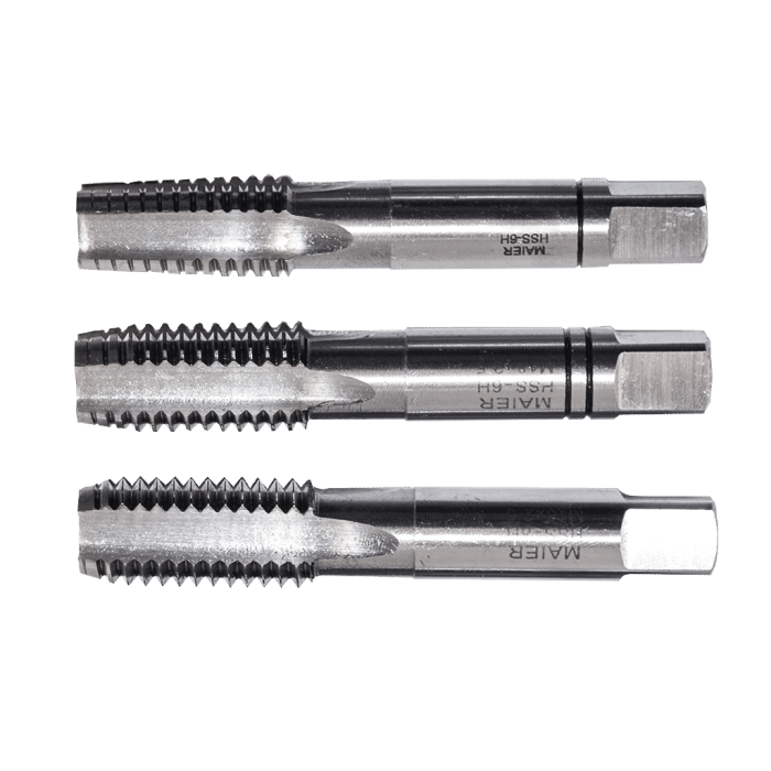 M6x1 Sol 3 Parçalı Takım El Kılavuzu DIN-352 HSS-M2AL MKS35206