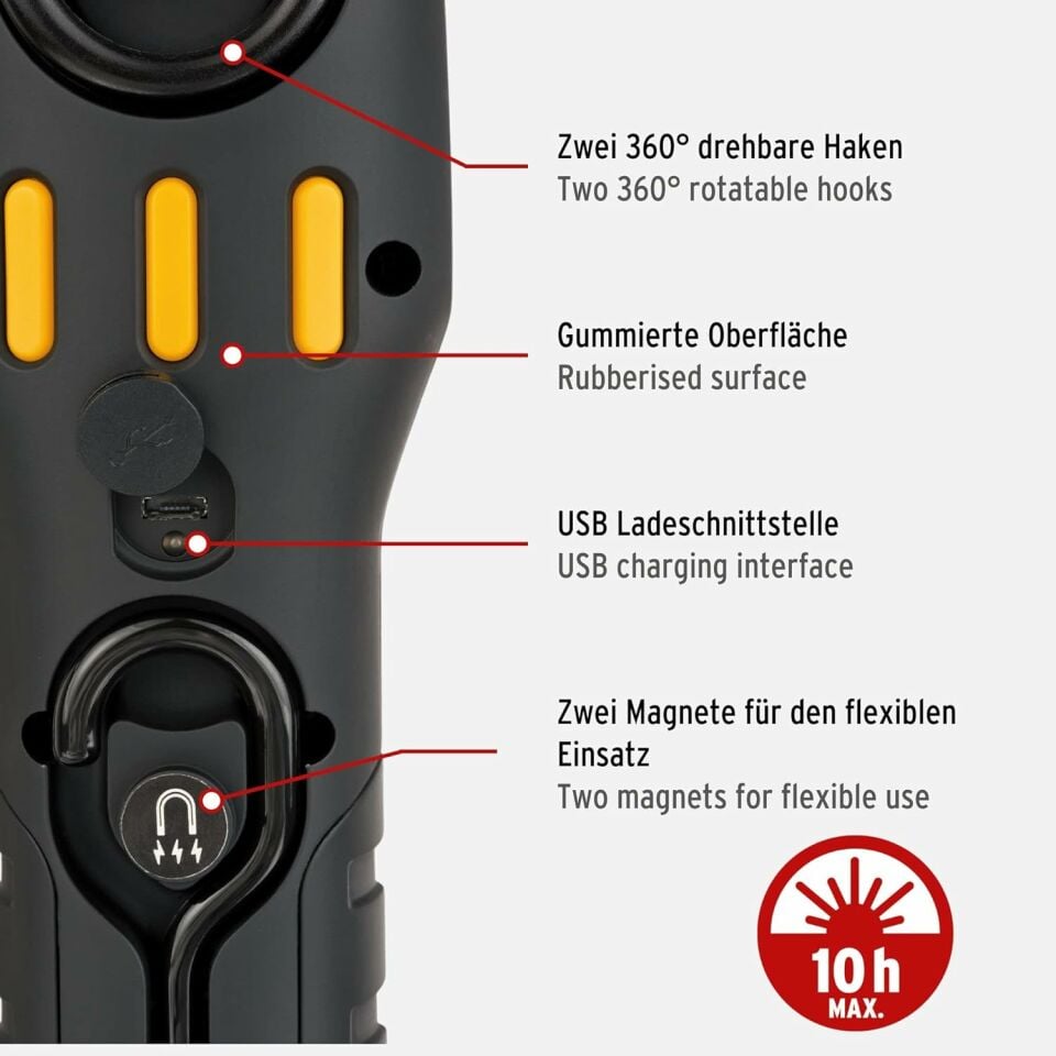 300 Lümen Şarjlı Led Fener NTLE0310