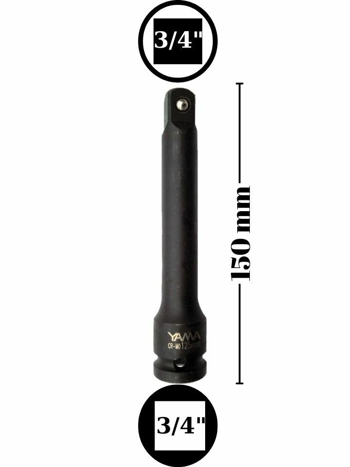 150 mm 3/4'' Havalı Ara Uzatma Kolu YAHU34150