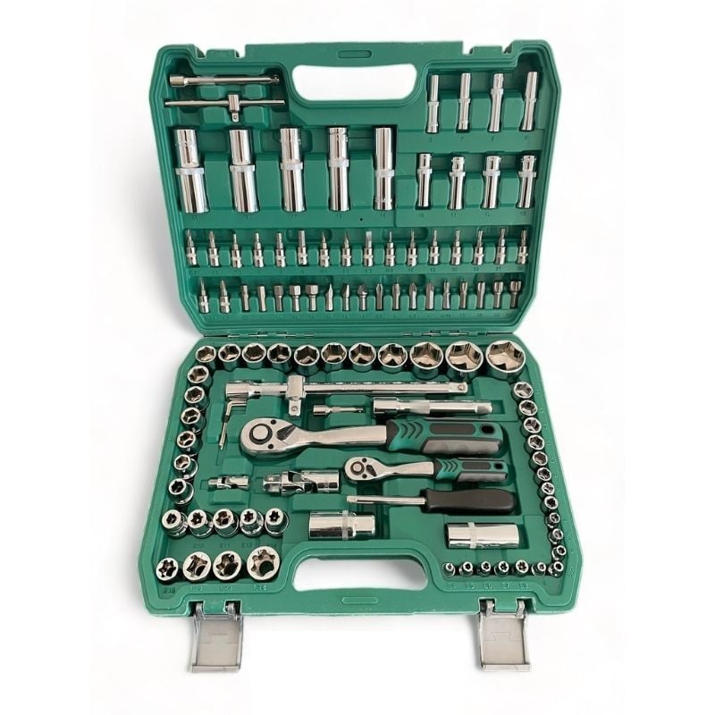 108 Parça Profesyonel Kaliteli Lokma Anahtar Takımı 1/2'' ve 1/4''