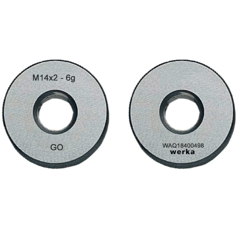M8x1.25 Metrik Diş Vida Halka Mastar Geçer Geçmez İkili Takım 5110-08-13GN