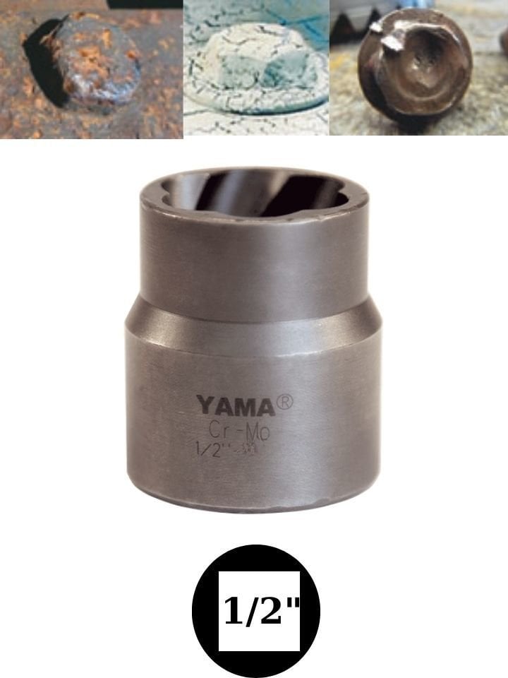 16 mm Yıpranmış Cıvata Bozuk Somun Sökme Lokması 1/2'' YAHBS1216