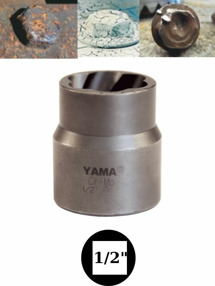 19 mm Yıpranmış Cıvata Bozuk Somun Sökme Lokması 1/2'' YAHBS1219