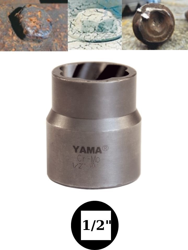 21 mm Yıpranmış Cıvata Bozuk Somun Sökme Lokması 1/2'' YAHBS1221