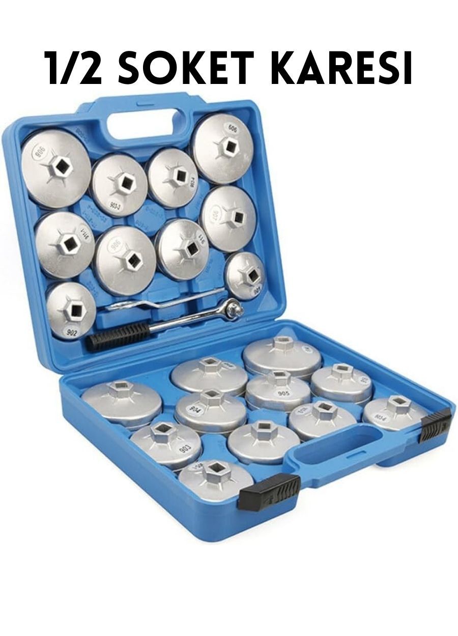 Nt Tools 23 Parça Alüminyum Filtre Sökme Takma Tas Seti NTKSET23
