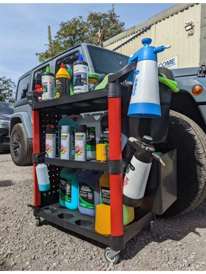 Oto Detay Temizlik Malzeme Taşıma Arabası NTTC02