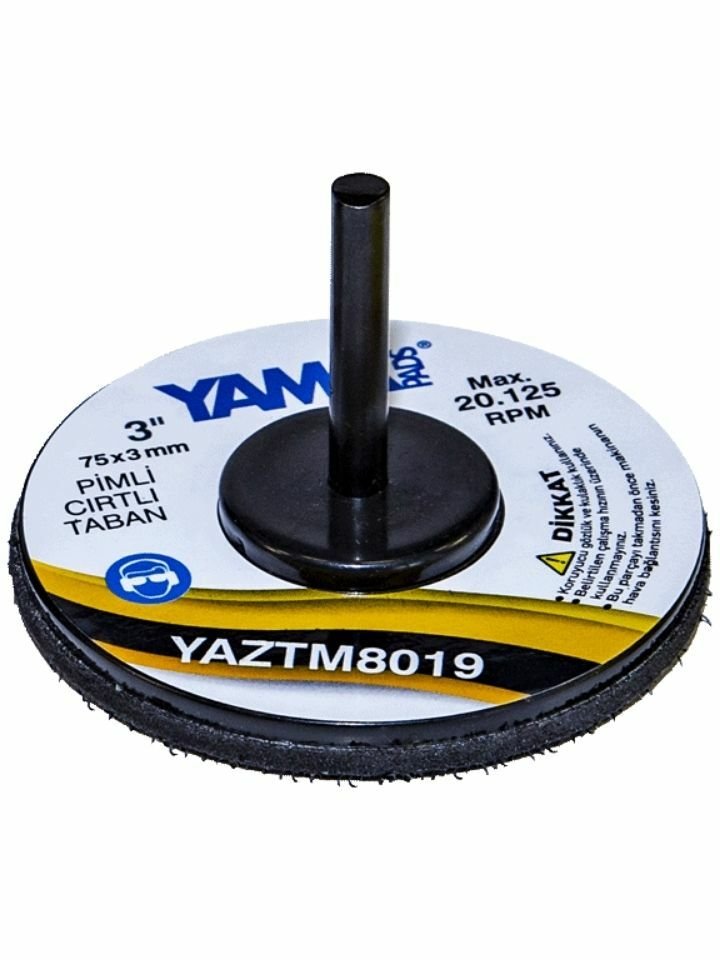75 x 3 mm Pimli Sert Cırtlı Zımpara Tabanı YTM8019