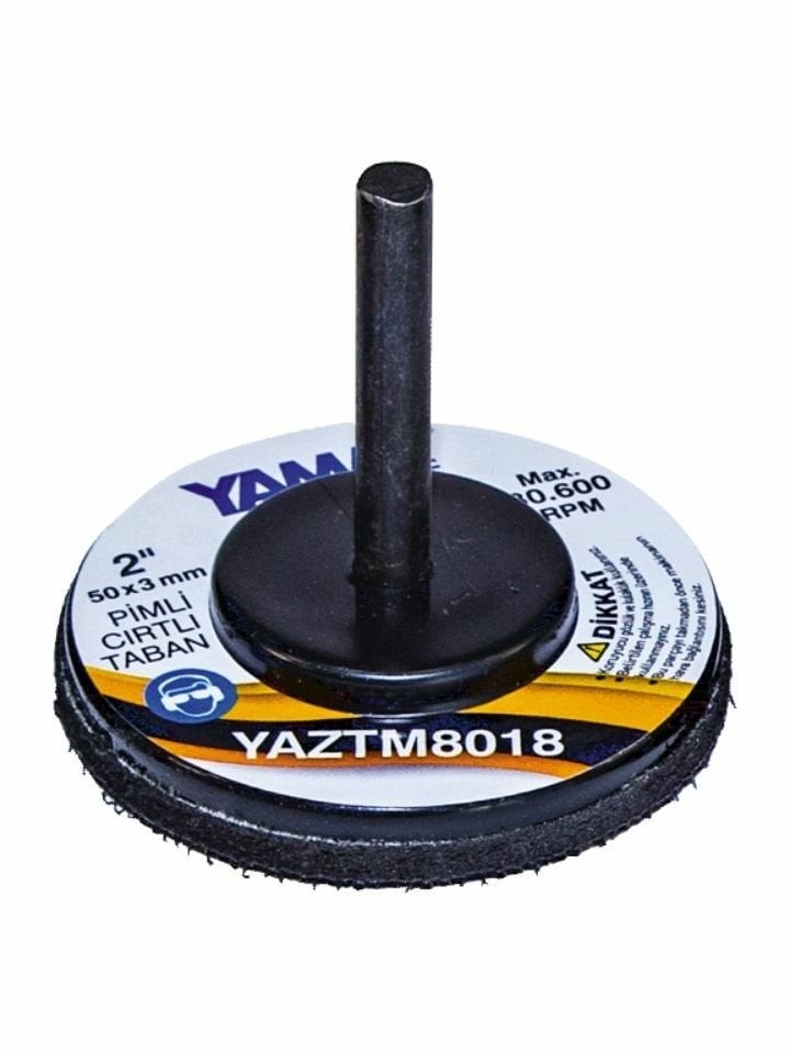 50 x 3 mm Pimli Sert Cırtlı Zımpara Tabanı YTM8018