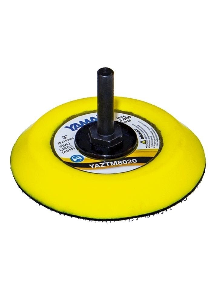 75 x 10 mm Pimli Orta Sert Cırtlı Zımpara Tabanı YTM8020