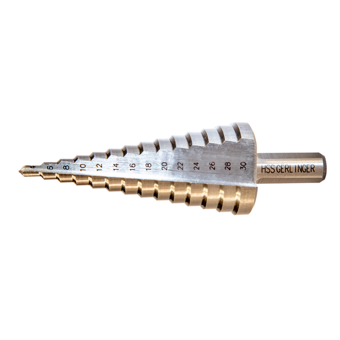 4 - 12 mm Düz Kanallı Hss Kademeli Matkap Ucu GERKMU412