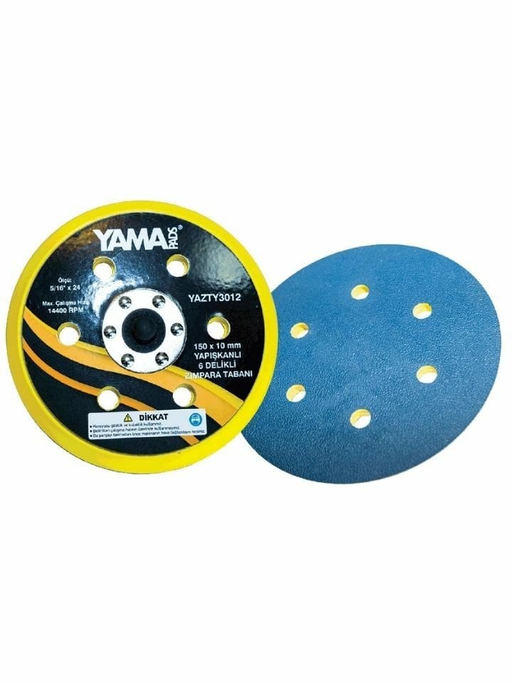 150 mm Yapışkanlı Delikli Orta Sert Zımpara Tabanı YTY3012