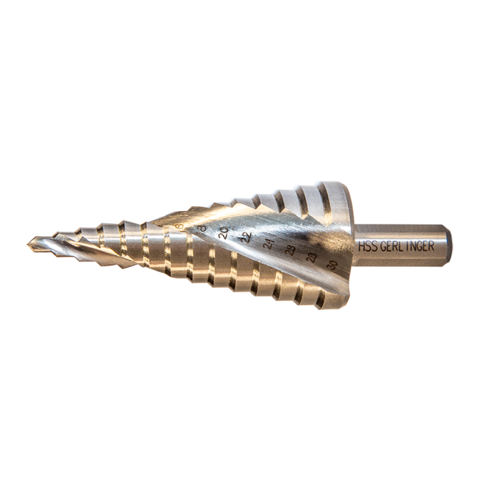 4 - 20 mm Spiral Kanallı Hss Kademeli Matkap Ucu GERKMUS420
