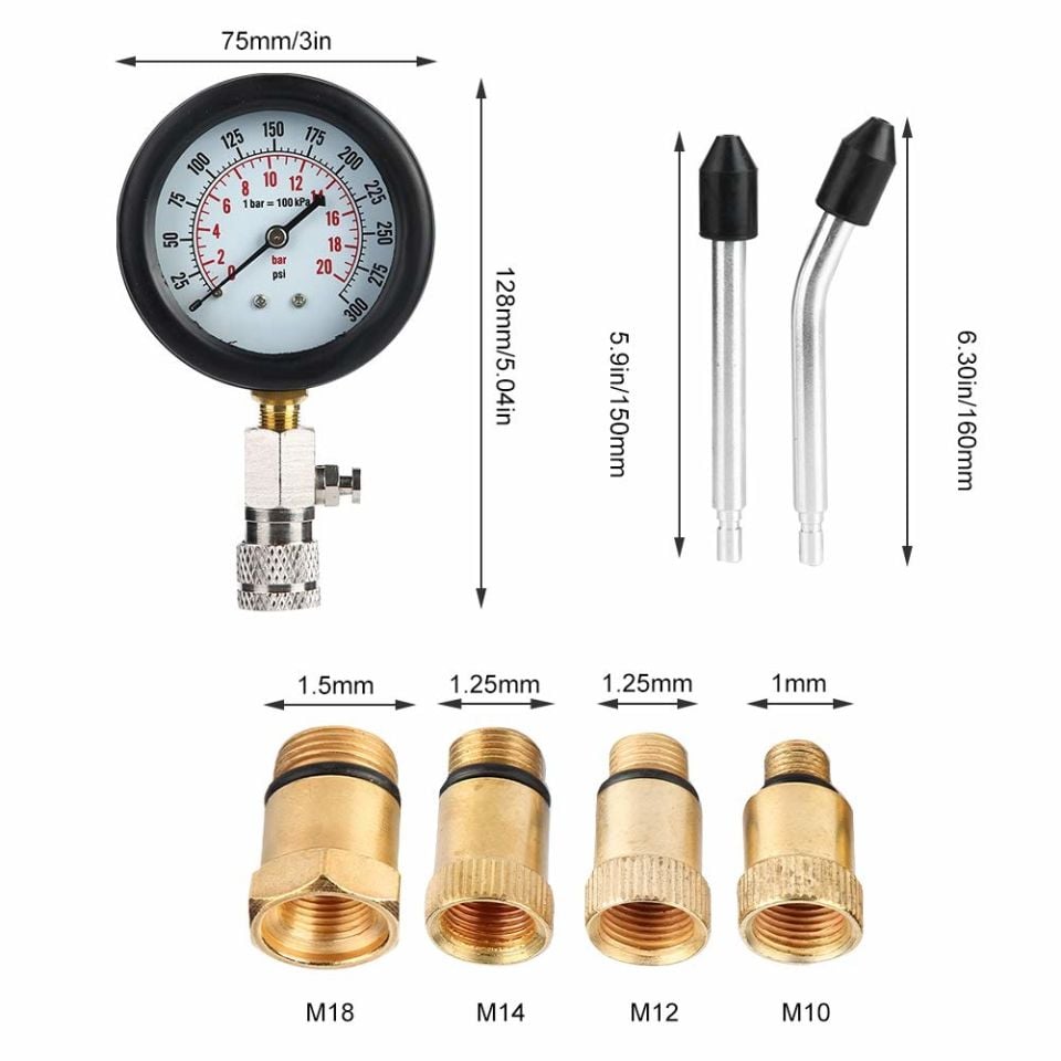 Benzinli ve LPG li Motor Kompresyon Test Cihazı NT0031