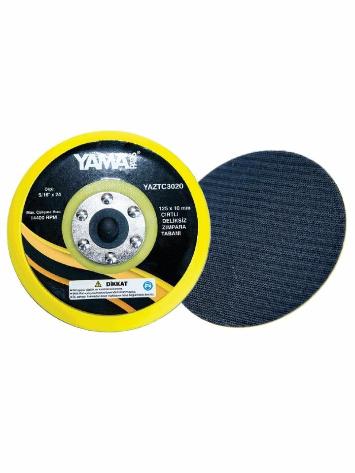 YAMA 125 mm Cırtlı Deliksiz Orta Sert Zımpara Tabanı YTC3020