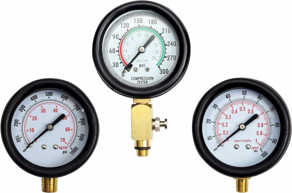 Motosiklet Benzin Sıkıştırma Testi Sıkıştırma Test Cihazı ve Yakıt Basıncı Benzin Basınç Göstergesi Benzin Basınç Test Cihazı NT0135