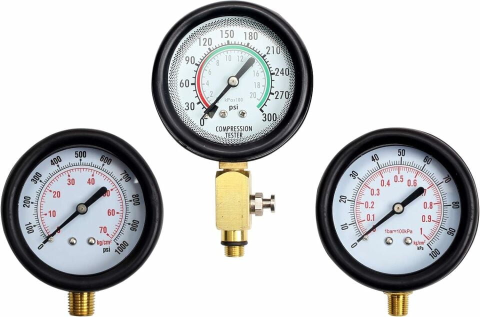 Motosiklet Benzin Sıkıştırma Testi Sıkıştırma Test Cihazı ve Yakıt Basıncı Benzin Basınç Göstergesi Benzin Basınç Test Cihazı NT0135