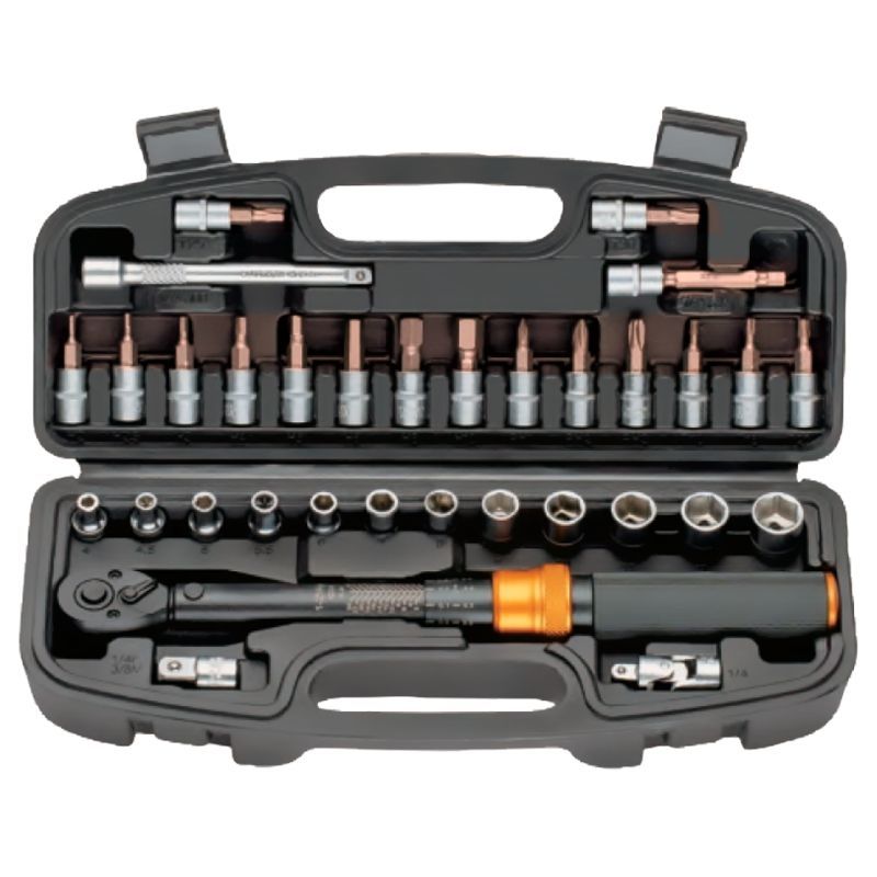 33 Parça  1/4'' 1-25 Nm Tork Anahtarlı Bits & Lokma Seti NTTASET33