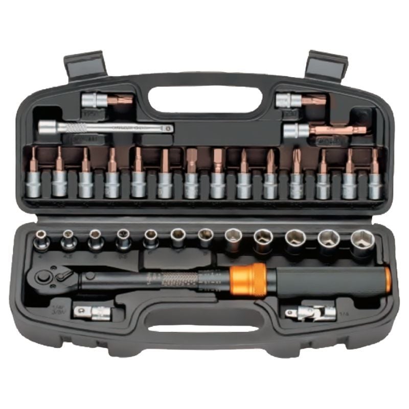 33 Parça  1/4'' 1-25 Nm Tork Anahtarlı Bits & Lokma Seti NTTASET33