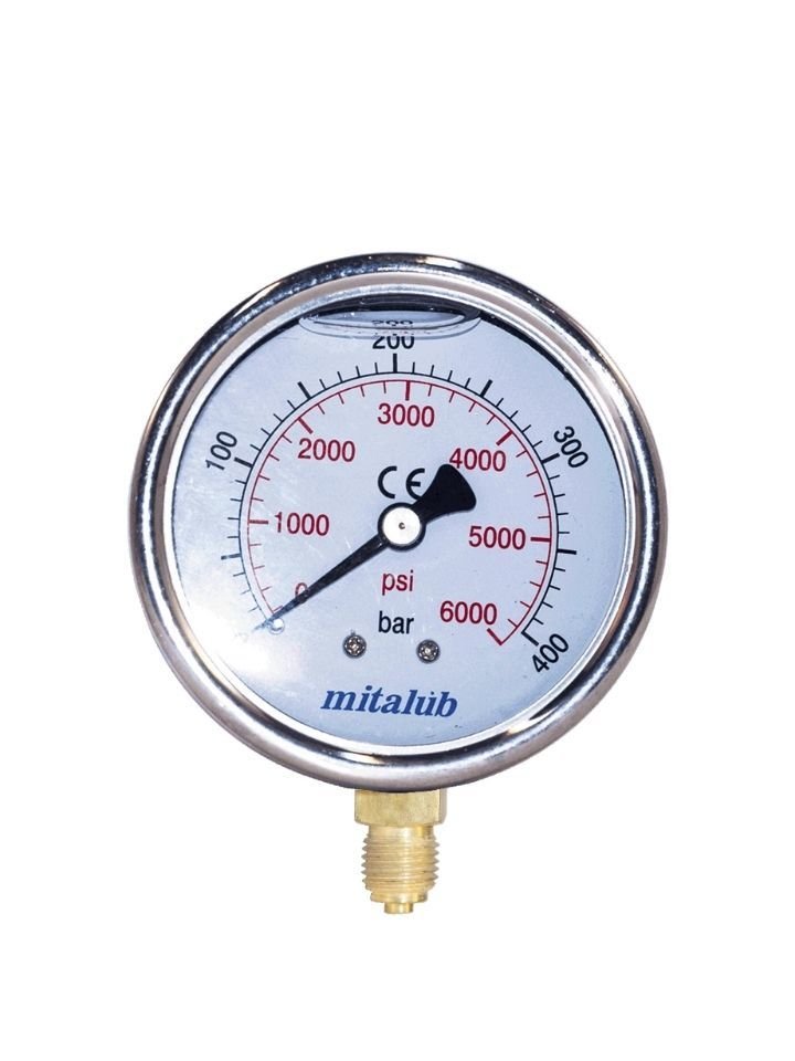 16 Bar Gliserinli Paslanmaz Alttan Çıkışlı Manometre MIGP1016B