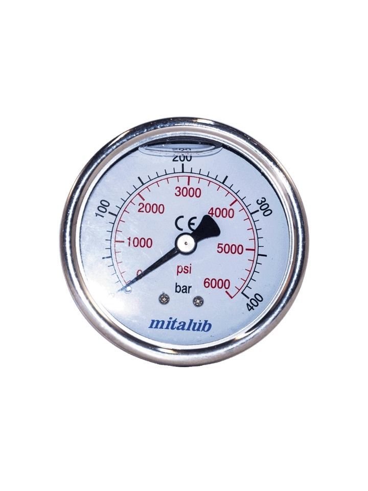 400 Bar Gliserinli Paslanmaz Arkadan Çıkışlı Manometre MIGP63400R