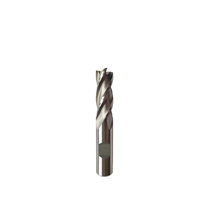24 mm 4 Ağızlı HSS-E Özel Kaplamalı Parmak Freze DIN 844 901.0844.C2425