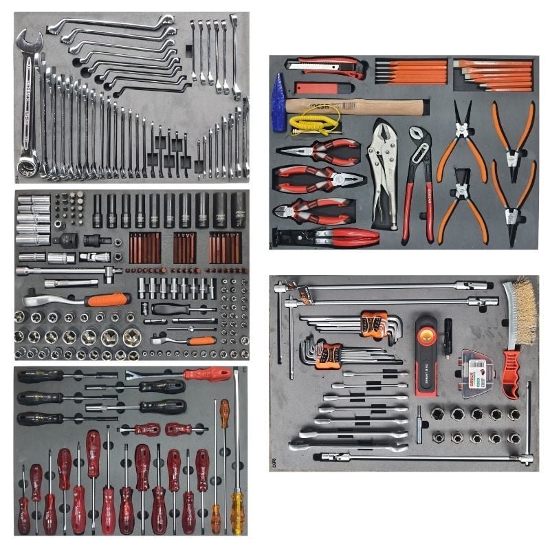 305 Parça Kapsamlı 7 Çekmeceli Dolu Takım Arabası XL