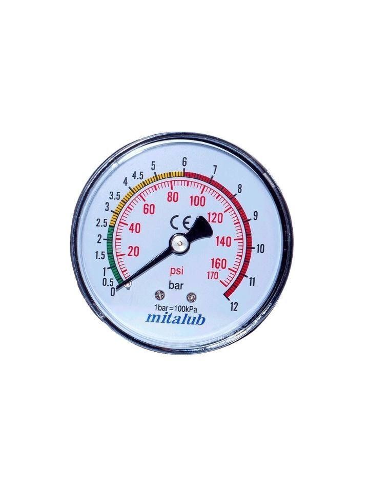 12 Bar Lastik Şişirme Tabancası Yedek Manometre MIM6312RS