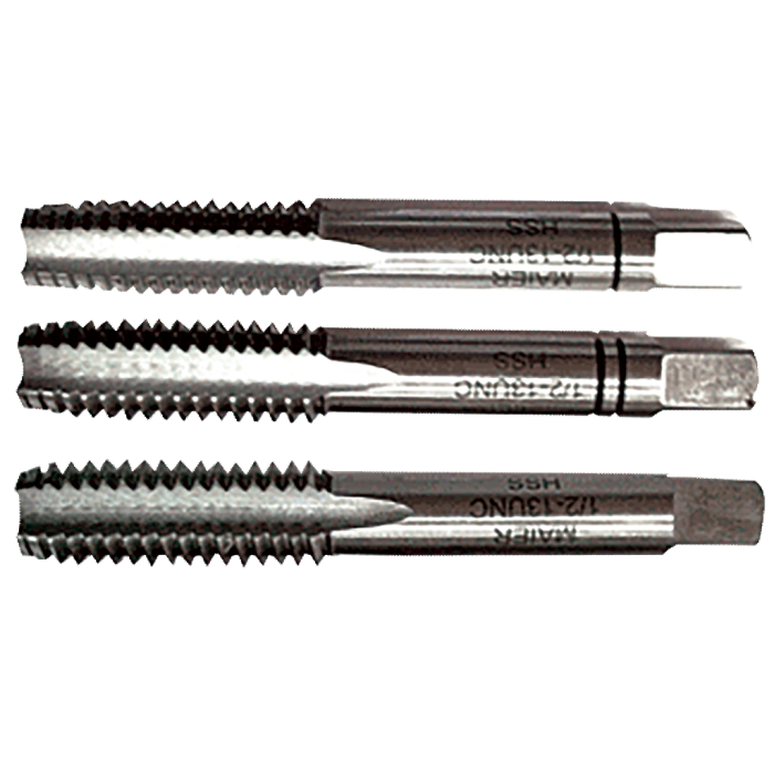 UNC 1/2''x13 3 Parçalı Takım El Kılavuzu UNC DIN-351 HSS-M2AL MKC35112