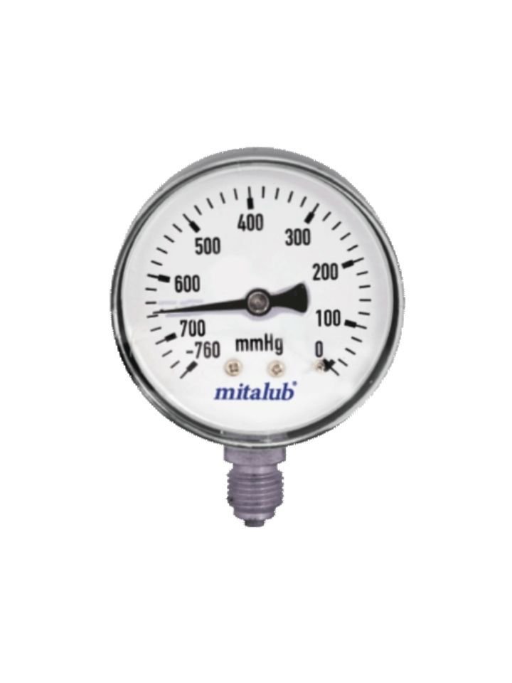 Metal Gövde Vakummetre Alttan Çıkış MIV63MB