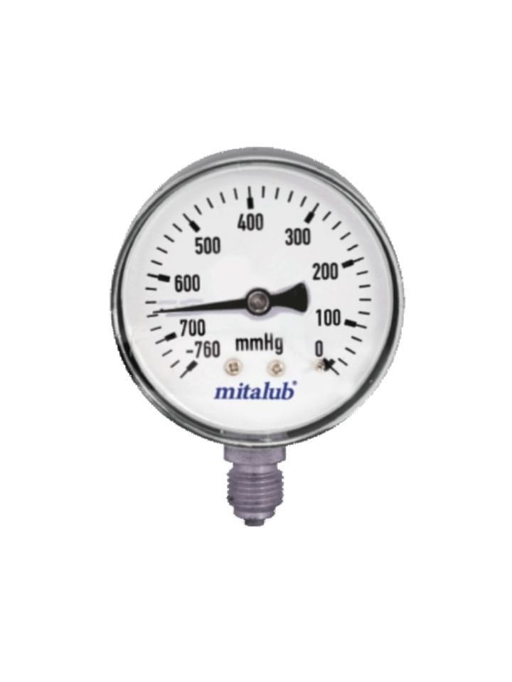 Metal Gövde Vakummetre Alttan Çıkış MIV63MB