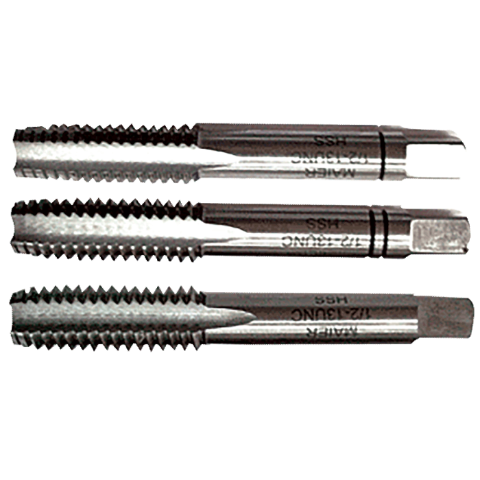 UNC 1''x8 3 Parçalı Takım El Kılavuzu UNC DIN-351 HSS-M2AL MKC3511