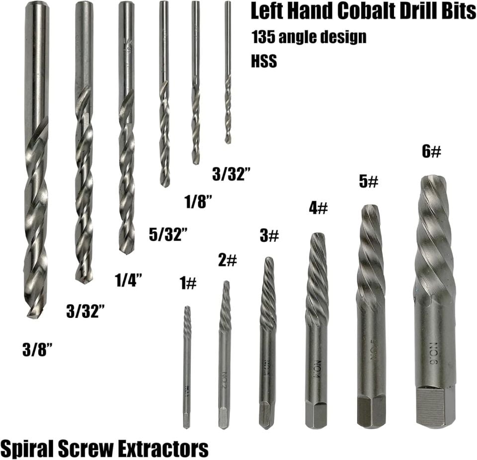 Yalama Somun ve Bozuk Cıvata Sökme Seti