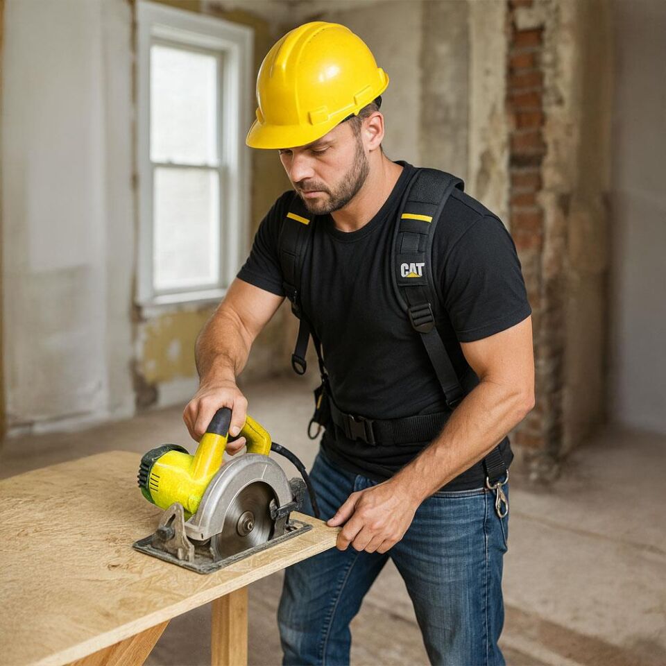 CAT DA980573 4 Kollu Askı Kancalı Ağır Hizmet Bel Alet Çantası için Omuz Askılığı