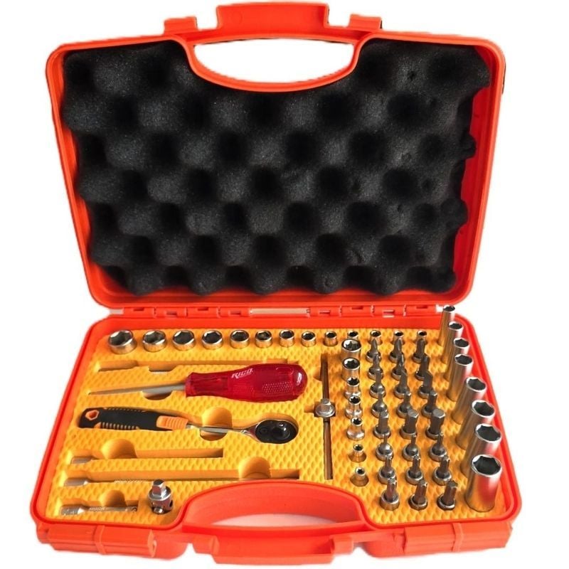 60 Parça 1/4” 6 Köşe Lokma Seti 006-RC1012