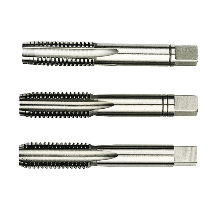 BSW 1/8''x40 3 Parçalı Takım El Kılavuzu Whitworth DIN-351 HSS-M2AL MKW35118