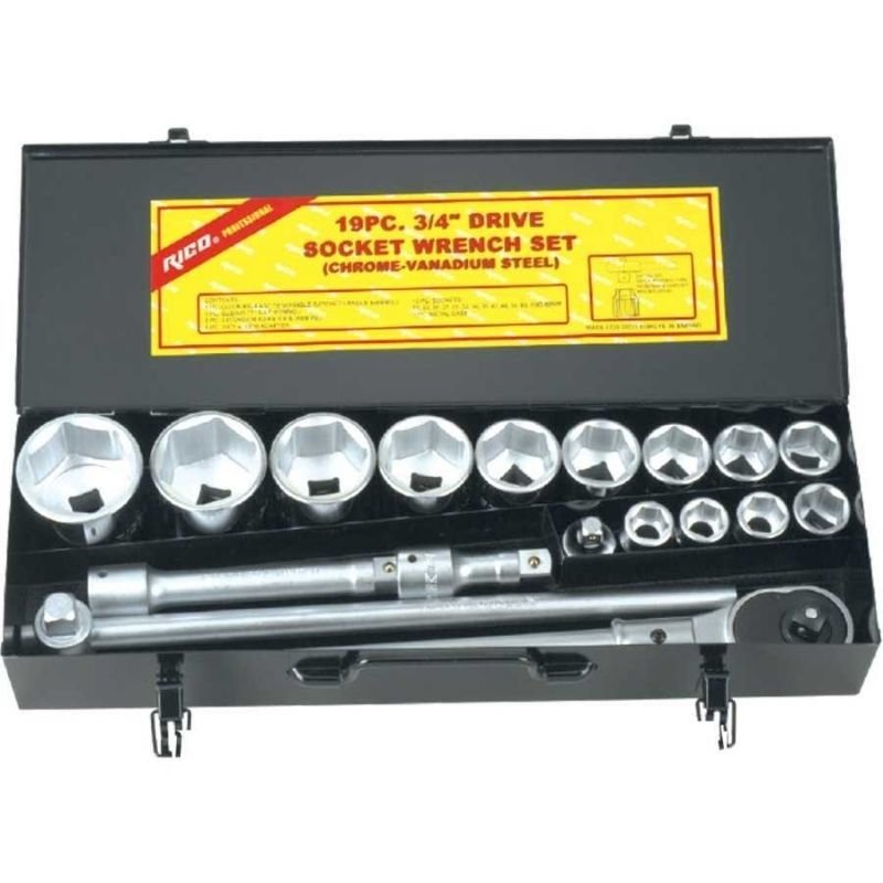 19 Parça 3/4” 6 Köşe Ağır Lokma Seti 006-RC1021