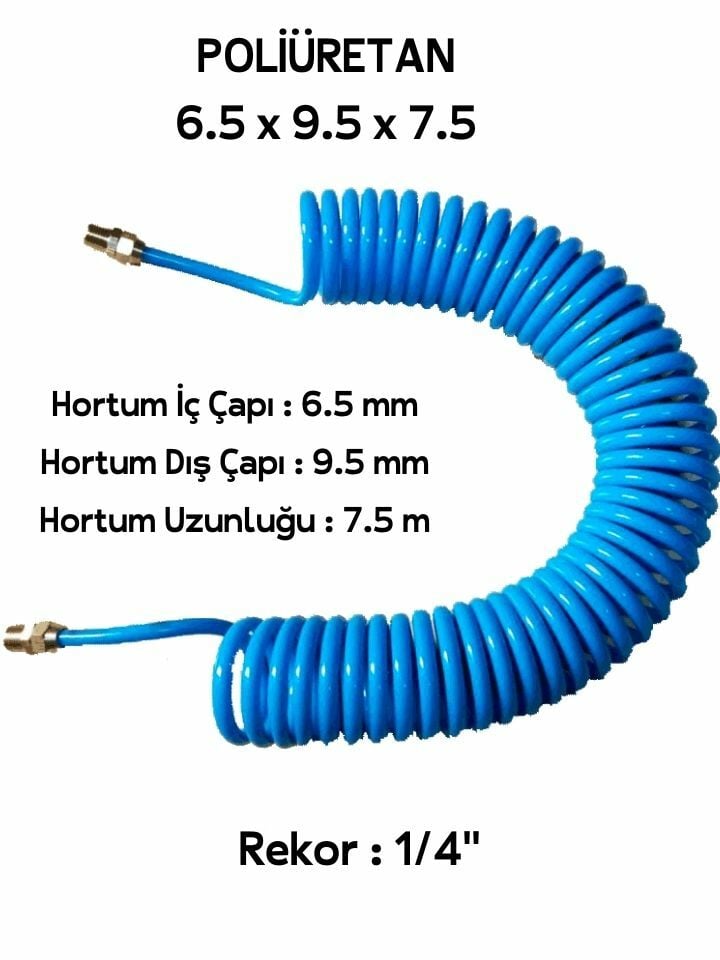 Döner Rekorlu Spiral Hava Hortumu 6.5x9.5x7.5 YH1S6907