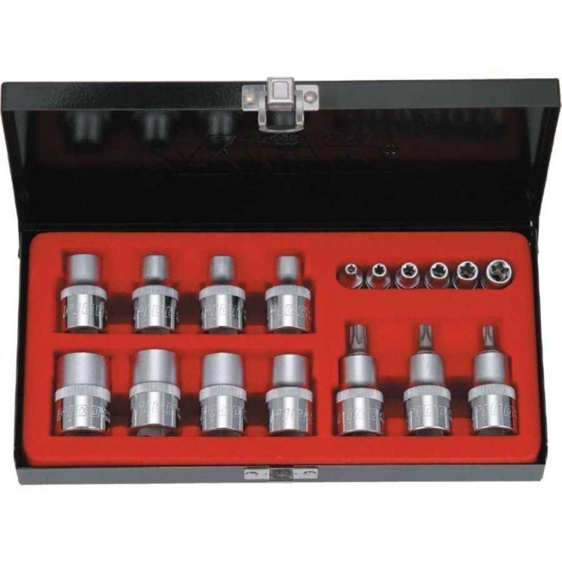 18 Parça 1/4” - 1/2” Torx Lokma Seti 007-RC9018