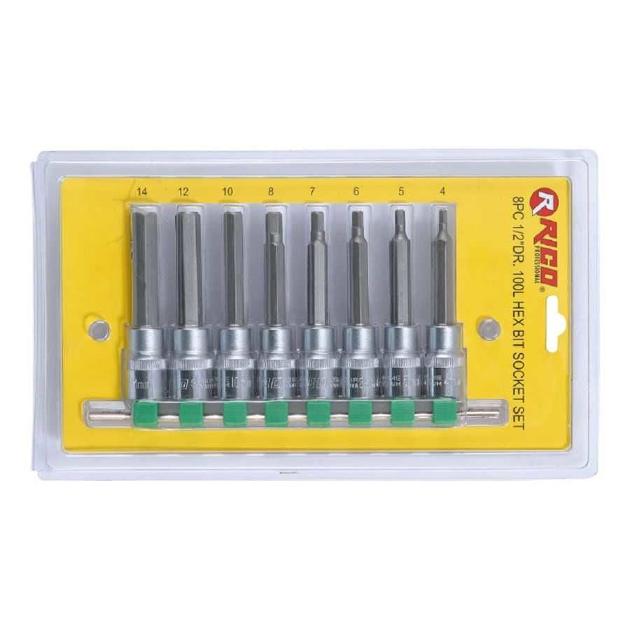 8 Parça 1/2” Uzun Allen Lokma Seti 007-RC1161